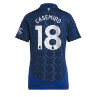 Camiseta Manchester United Casemiro #18 Visitante Equipación para mujer 2024-25 manga corta